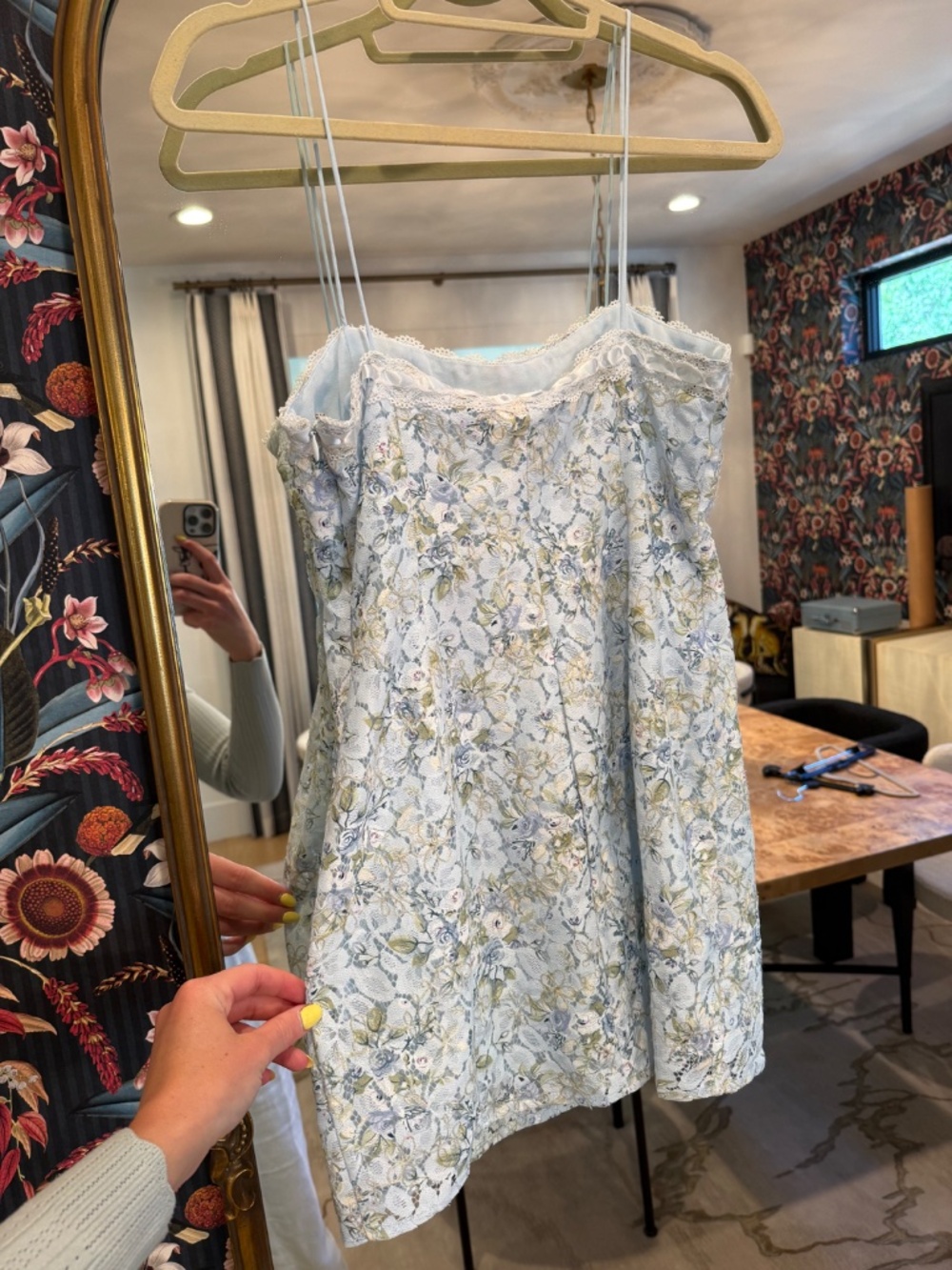 For love & lemons Clare lace floral mini dress - Picture 3 of 4
